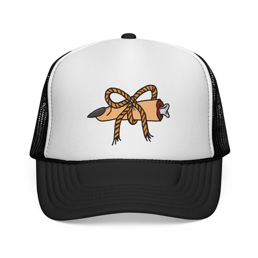 Trucker Cap is Pointing