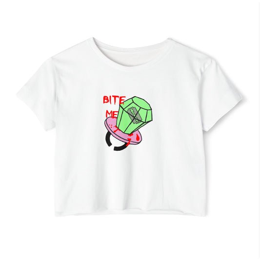 Festive Crop Top is Bitten