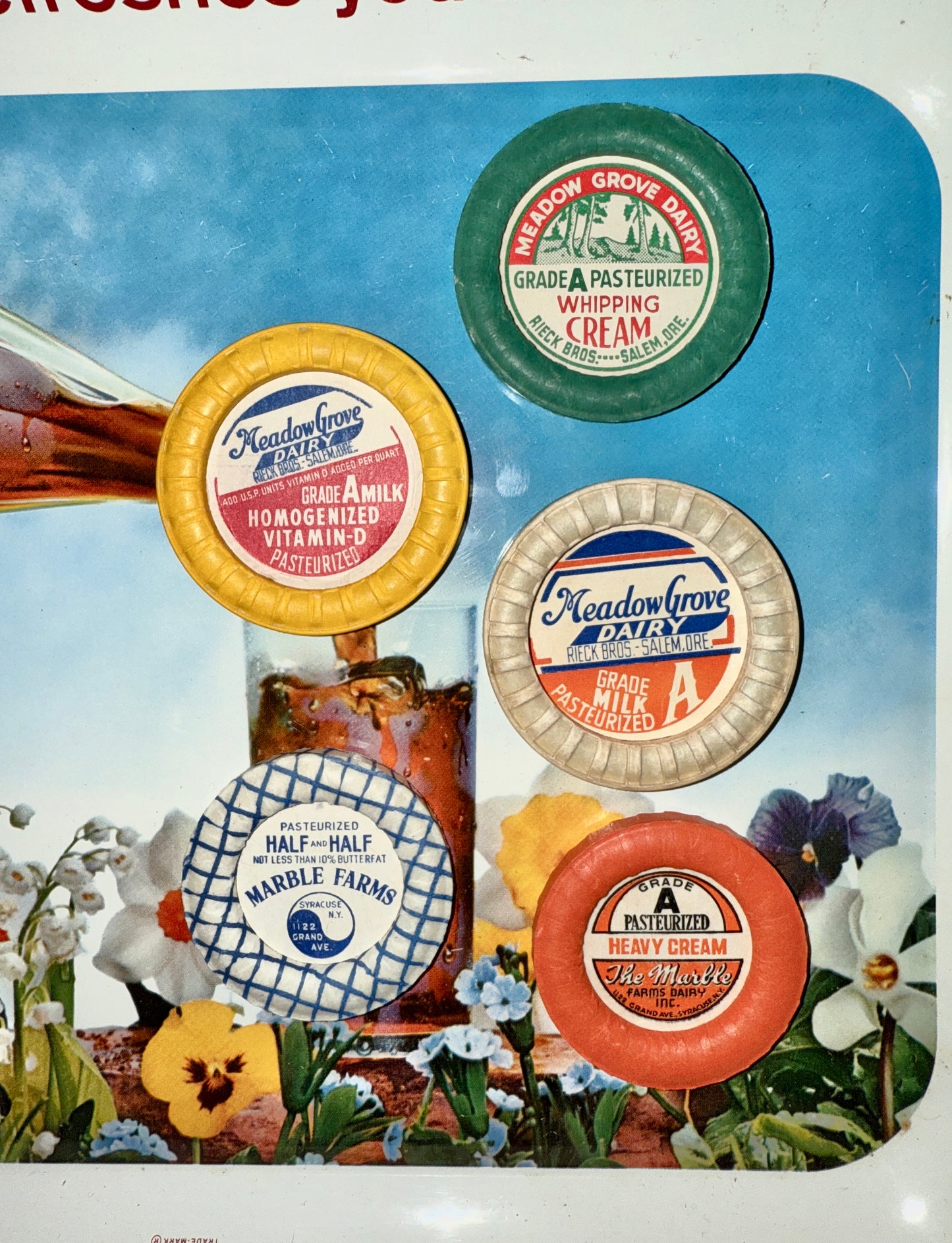 Milk Lid Magnets
