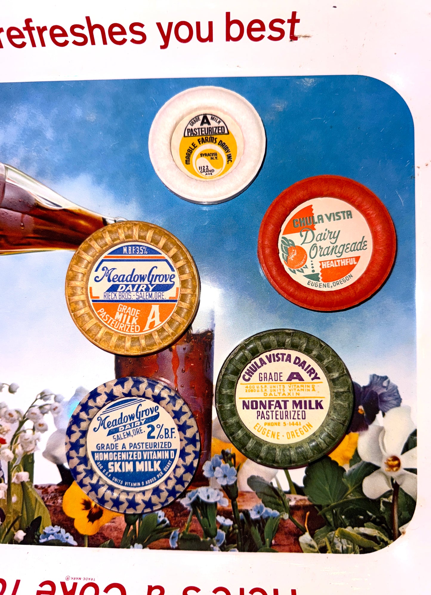 Milk Lid Magnets