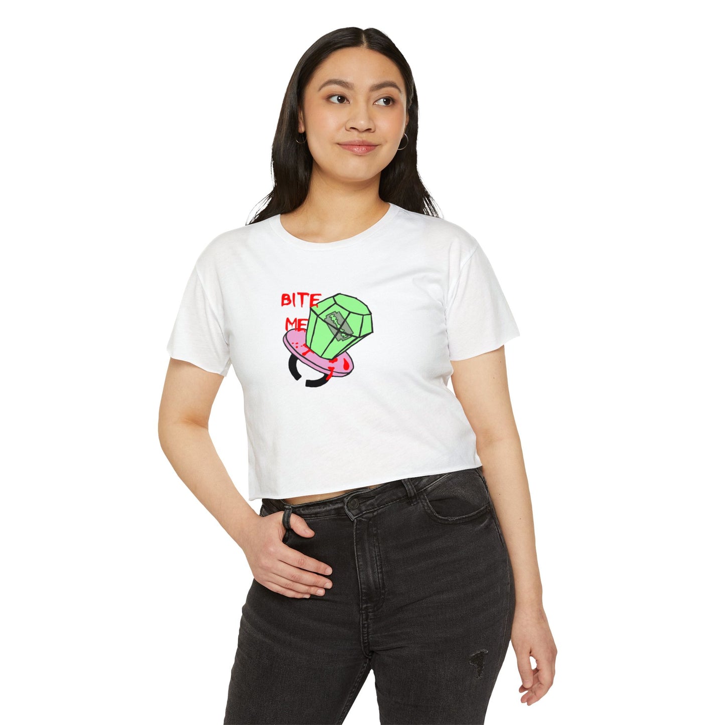 Festive Crop Top is Bitten